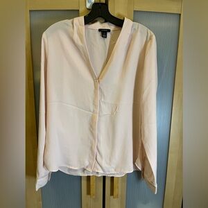Halogen peach colored blouse Size medium